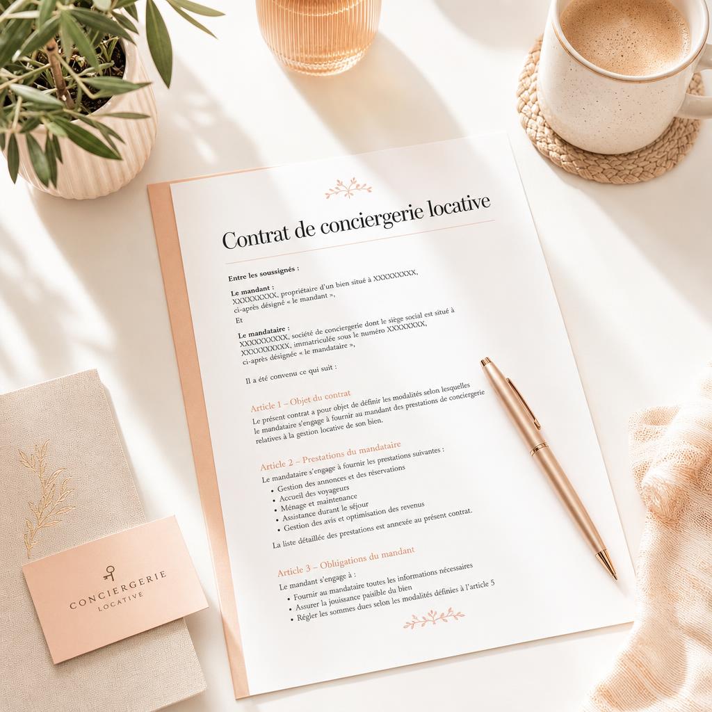 Contrat de conciergerie Lodgify